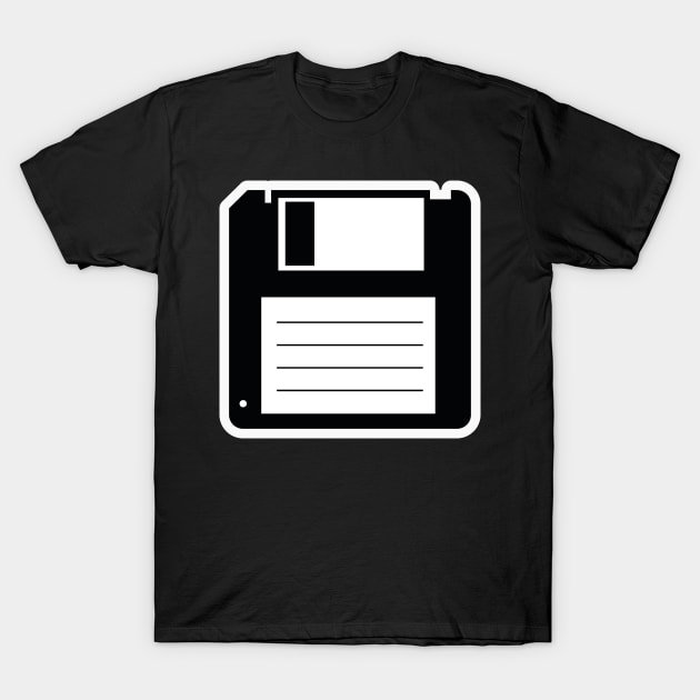 Vhs cassette Floppy disk nerd geek Retro gift T-Shirt by MrTeee